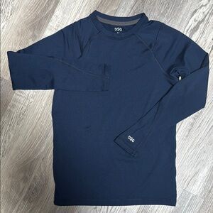 DSG Boys Cold Weather Compression Crew Navy Long Sleeve Shirt Size M (10/12)